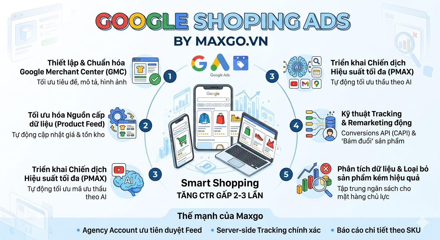 Quy trình shopping Maxgo